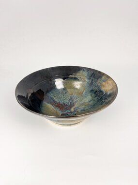 Hand thrown hobbyist studio pottery ceramic bowl
